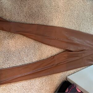 Commando Brown Faux Leather Leggings